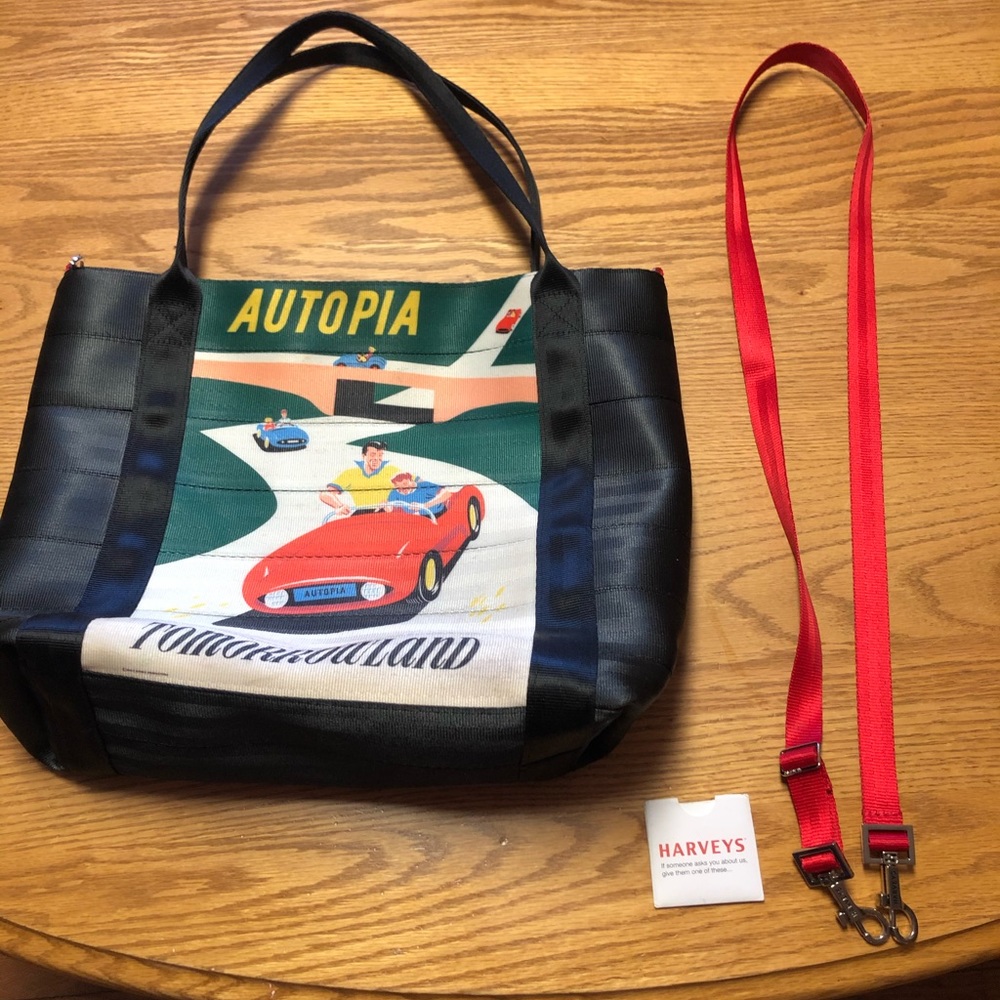 Disney Autopia seatbelt poster tote